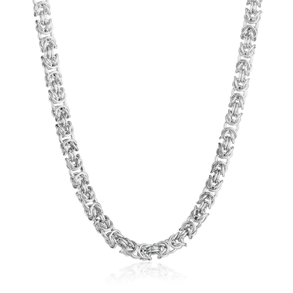 Necklace/Stainless Steel 12 mm Byzantine